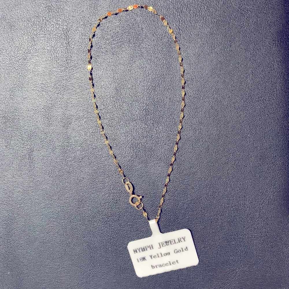 18k gold bracelet